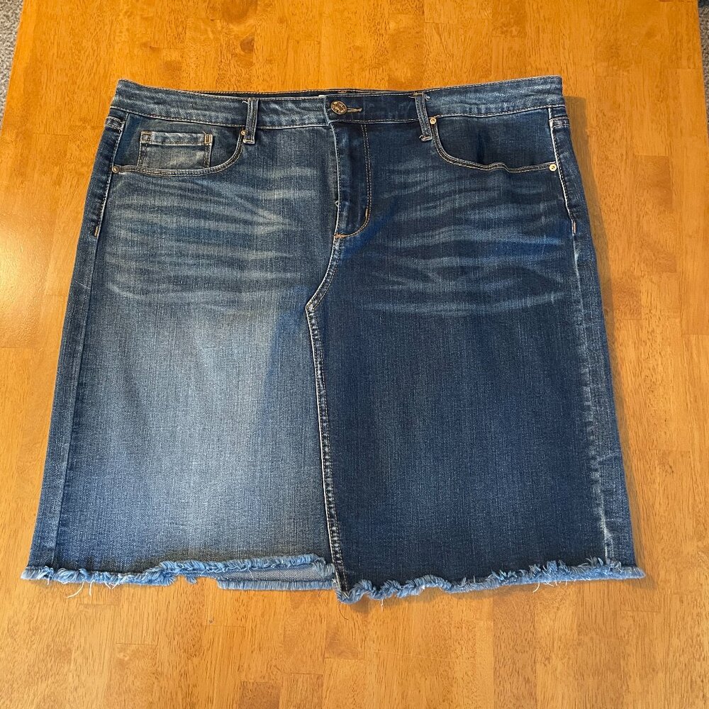 NWOT Size 14 Vintage America Blues Wonderland distressed midi skirt